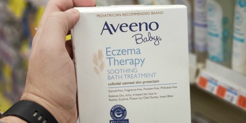 Aveeno Baby Eczema Therapy Soothing Bath Treatment 10-Count Only $5 Shipped on Amazon