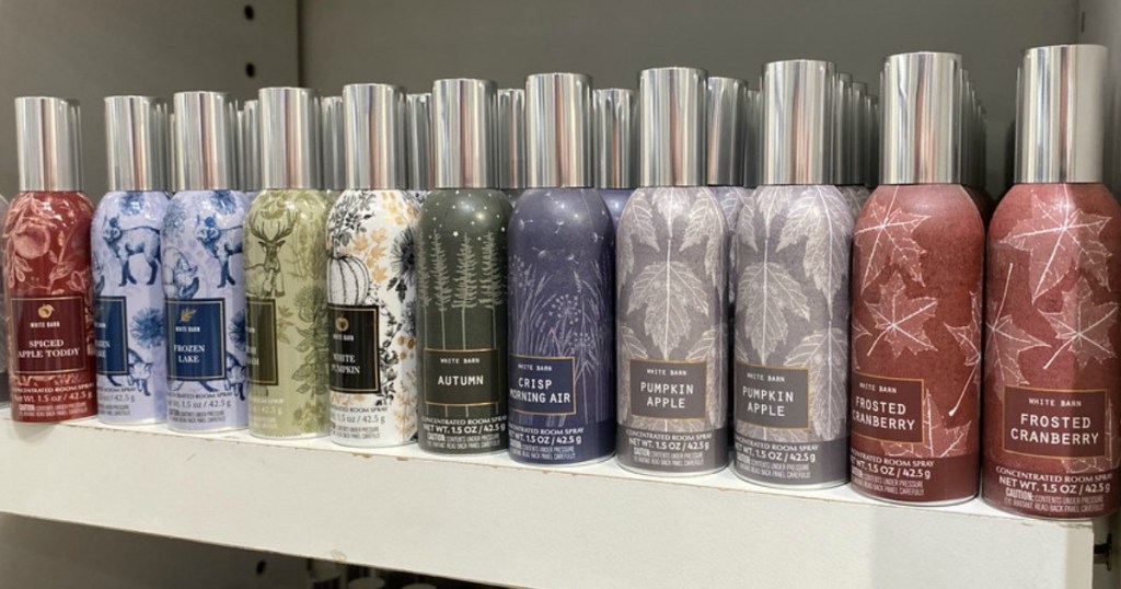 various bath & body works room sprays at the store