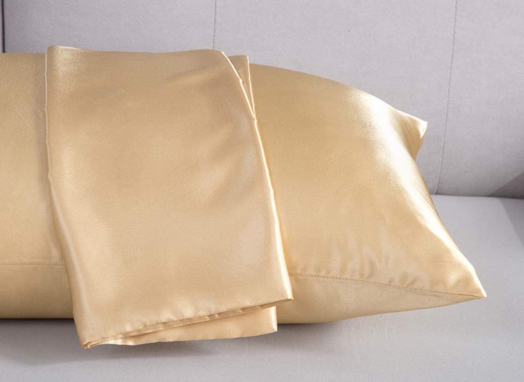 pillow with a pillowcases laid across the top