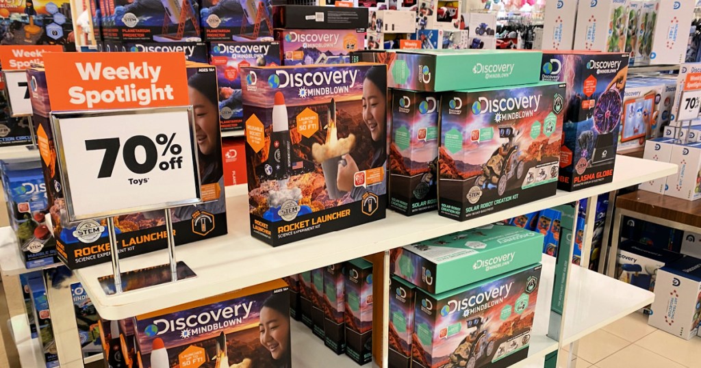 Belk Discovery Toys on shelf