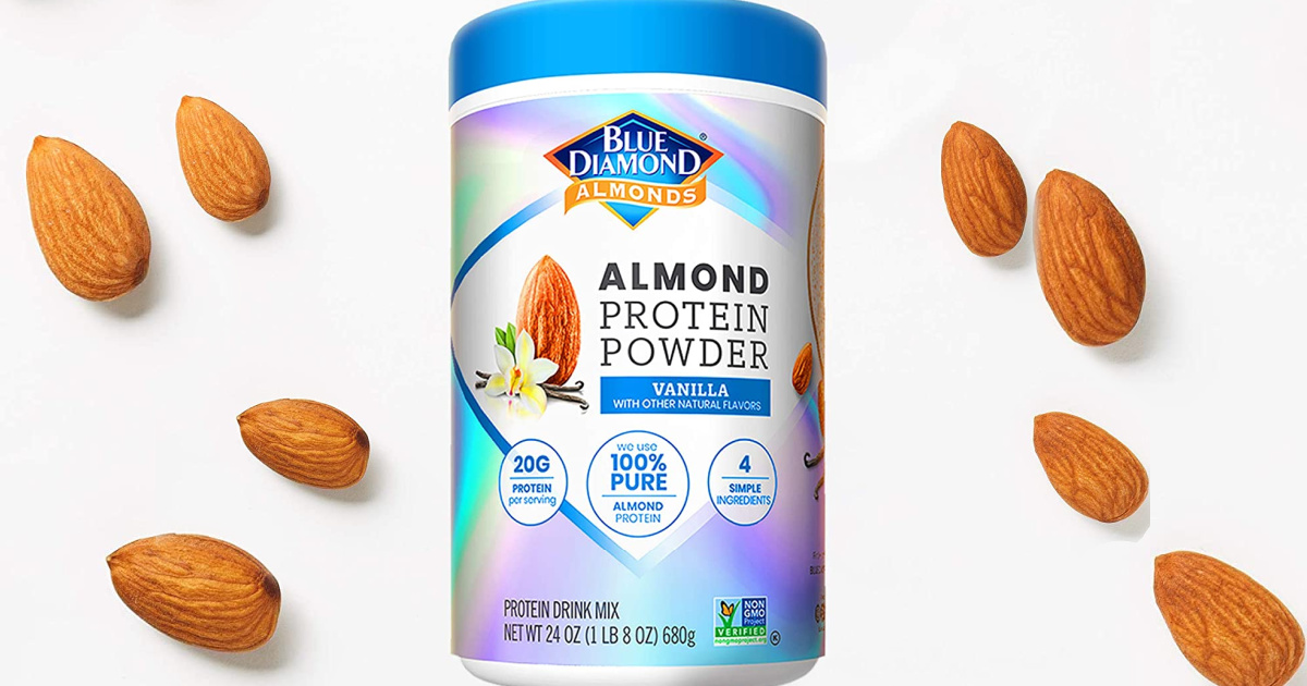 Blue Diamond Almonds 24oz Protein Powder Only 14.72 Shipped on Amazon Vegan & GlutenFree