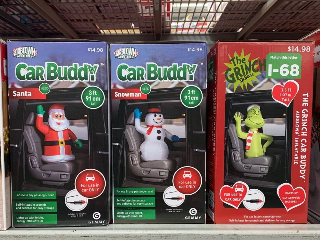 The Grinch car buddy 😆 #thegrinch #grinchmas #carbuddy #fyp