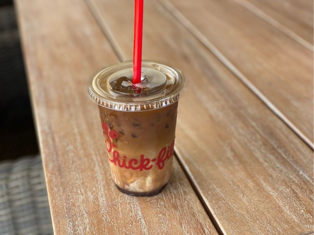 Chick-fil-A cold brew on table