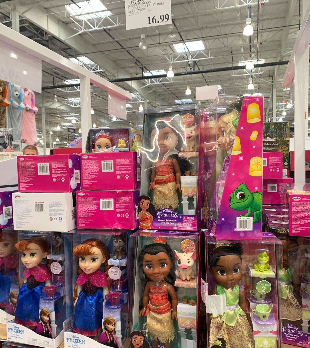 Disney Princess Tea Time Dolls Just 16.99 at Costco Includes Tea Set Accessories