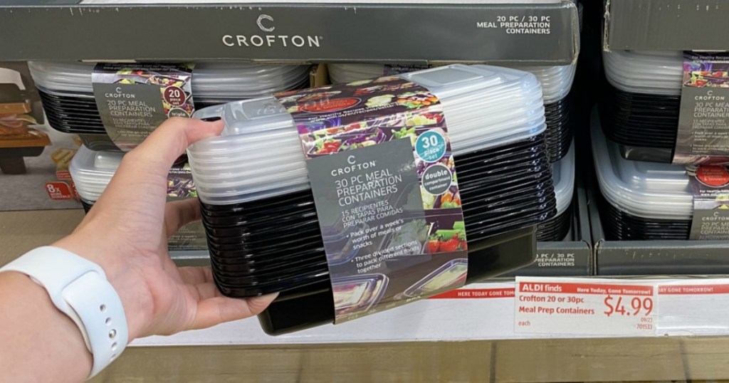 Crofton Prep & Go Glass Jar NEW Lunch Salad Dressing Container Meal Prep  Liter