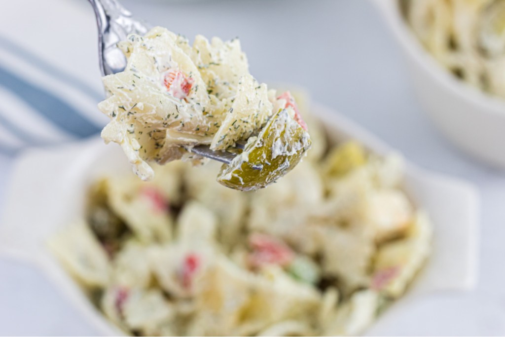 fork of dill pickle salad