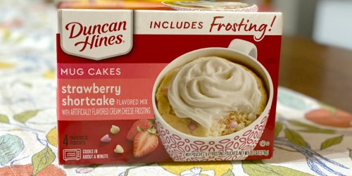 Duncan Hines Strawberry Shortcake Mug Cakes 4-Pack Only $1.74 Shipped on Amazon