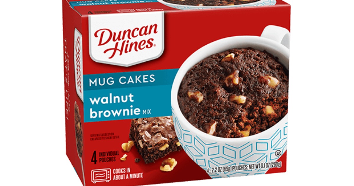 Duncan Hines Walnut Brownie Mug Cakes 4Pack Just 1.74