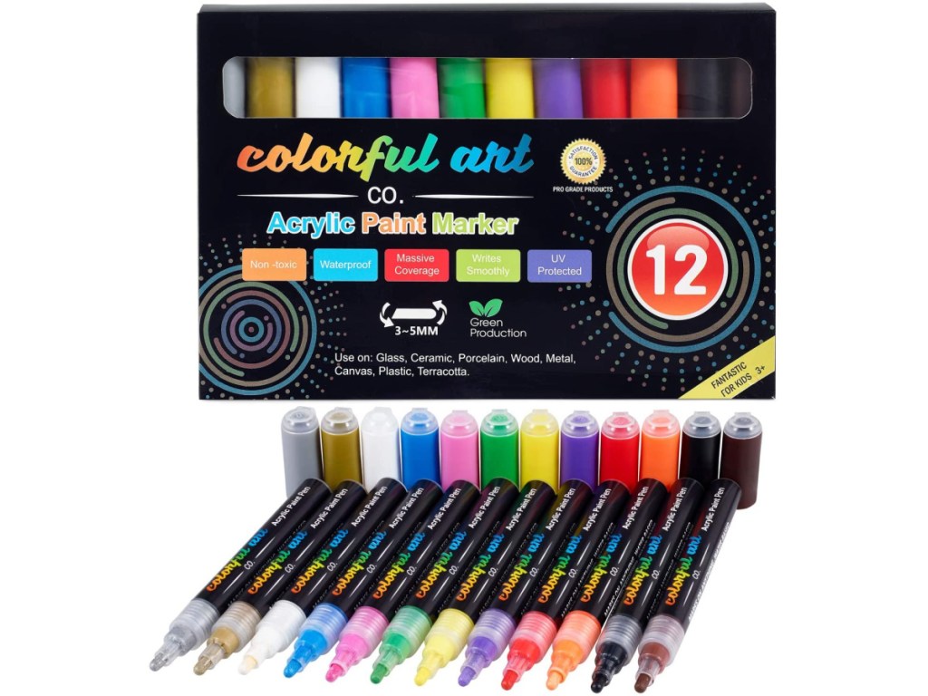Fantastic 12-Count Premium Acrylic Paint Pens