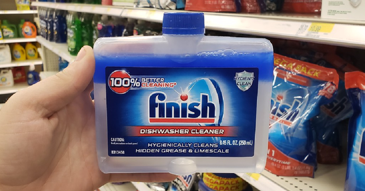 Finish Dual Action Dishwasher Cleaner 8.45 oz Bottle