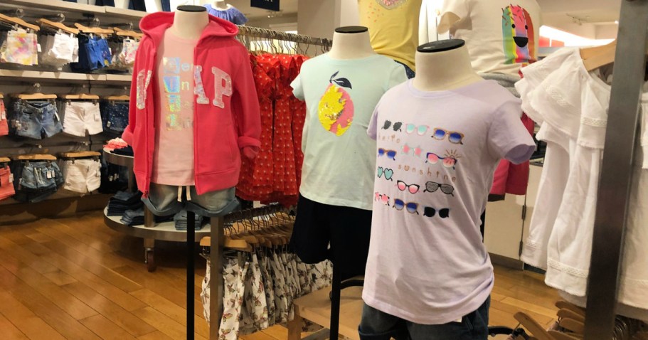 Over 80% Off GAP Kids Clearance Clothing | $3 Tees, $4 Shorts, & More