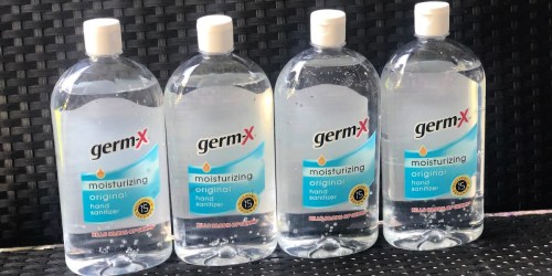 Germ-X Hand Sanitizer 32oz Bottles 4-Pack Only $17.99 on Amazon | Just $4.49 Each