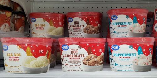 Limited Edition Great Value Holiday Ice Cream Flavors are Already Available at Walmart