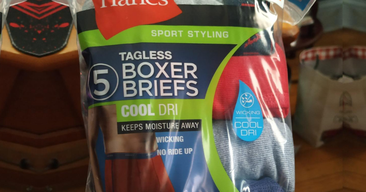 hanes 5 pack boxer briefs