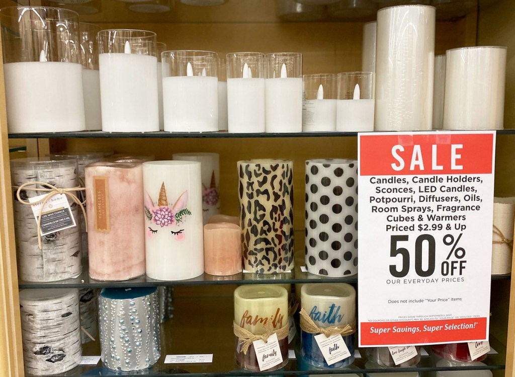 50 Off Candles, Wax Melts & Accessories at Hobby Lobby