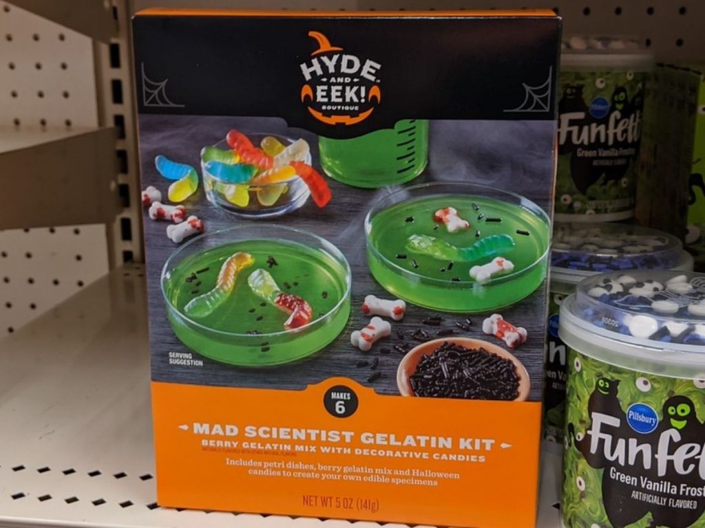 Gelatin Making Kit that looks like petri dishes with science experiments