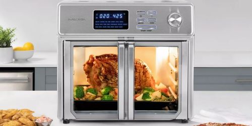$110 Off Kalorik Air Fryer Oven + Free Shipping & Get $30 Kohl’s Cash | Bakes, Roasts, Grills & More