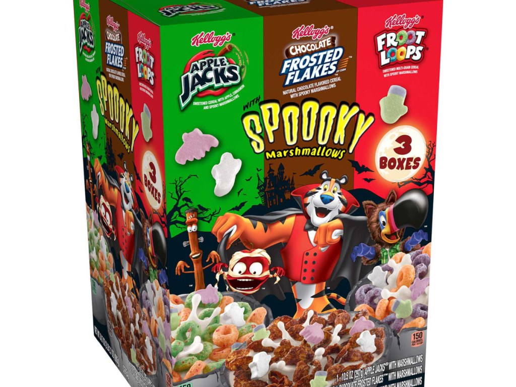 LimitedEdition Kellogg's Halloween Cereal Variety Pack Only 4.98 at