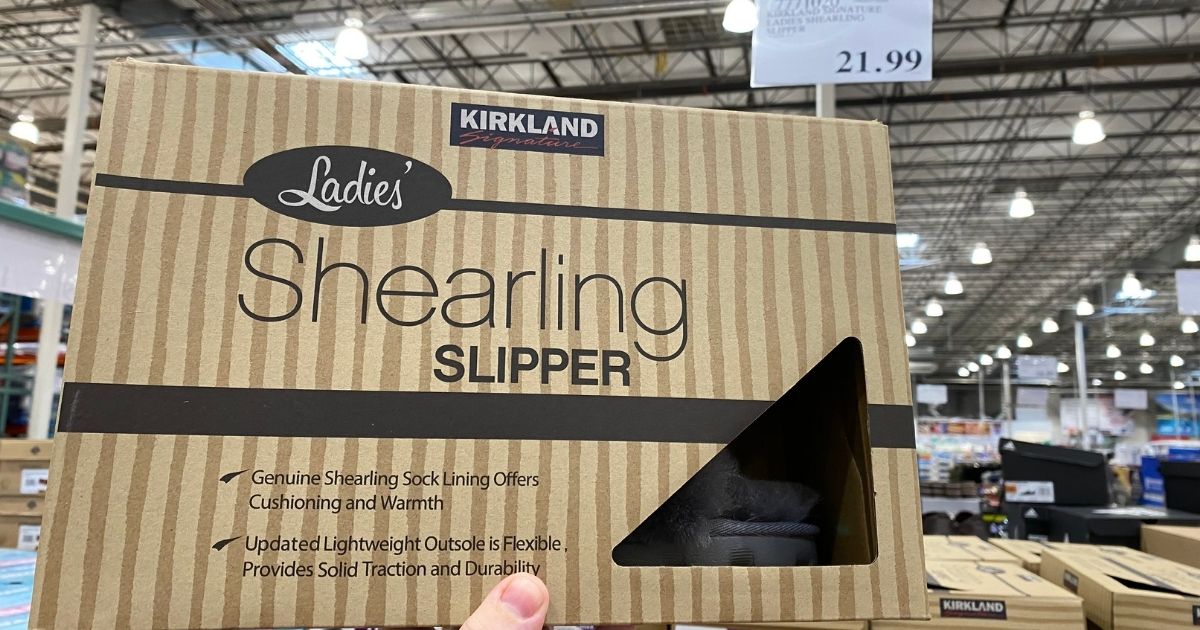 kirkland signature women's shearling slipper