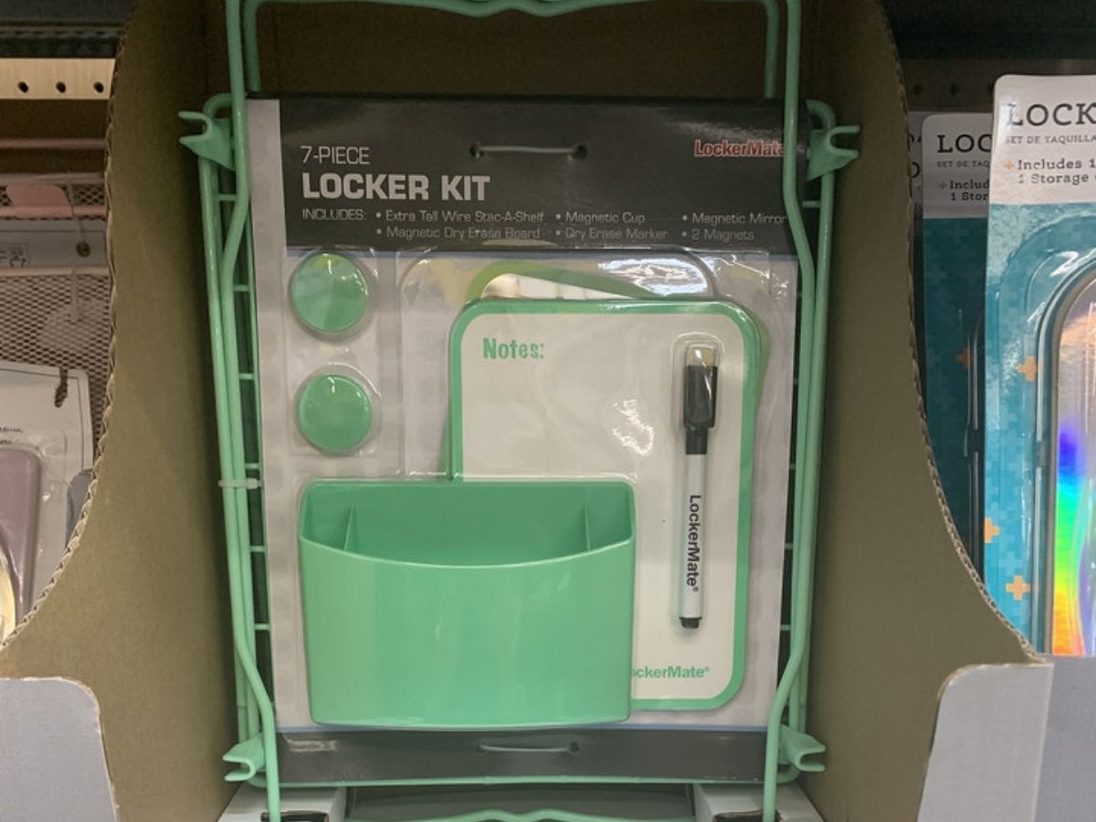 Lockermate 7-piece Locker Kit on display in-store