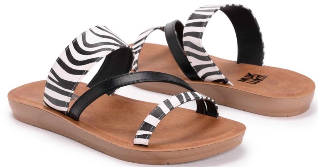 zebra print sandals