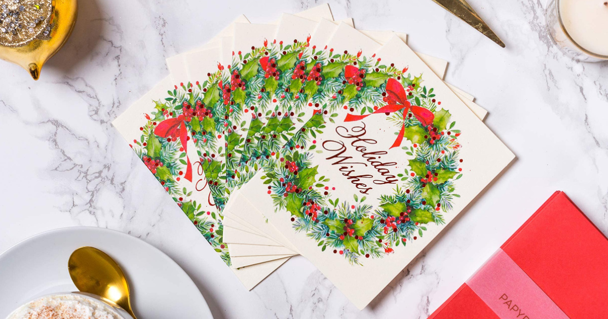 Papyrus Boxed Christmas Cards from $3 on Amazon (Regularly $15+) • Hip2Save