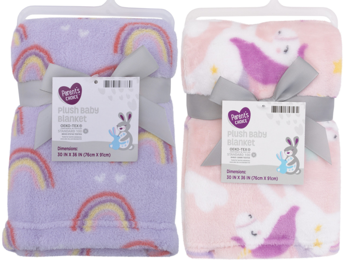 Parents choice plush baby hot sale blanket