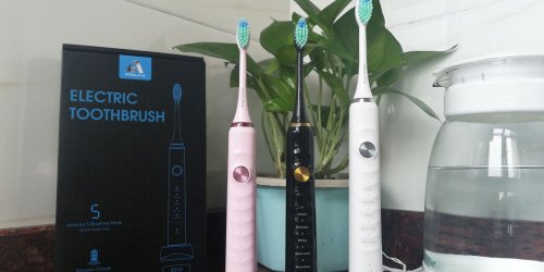 Sonic Electric Toothbrush w/ 5 Brushing Modes Just $14.89 Shipped on Amazon