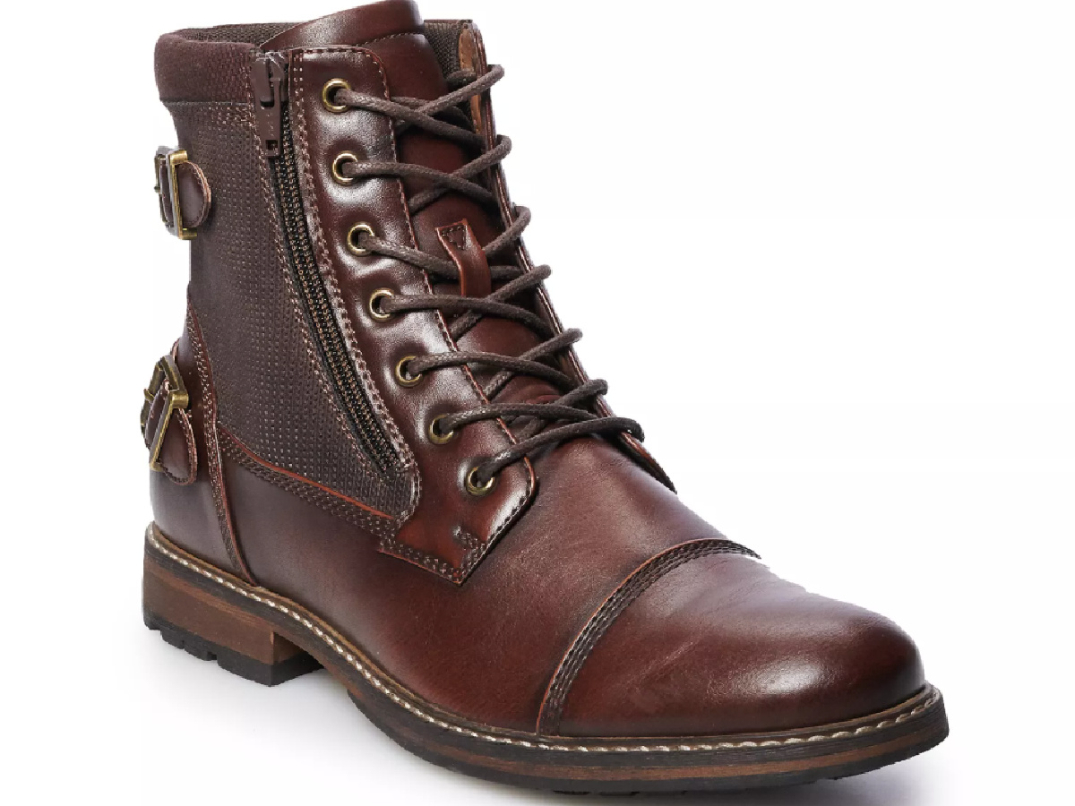 kohls mens leather boots
