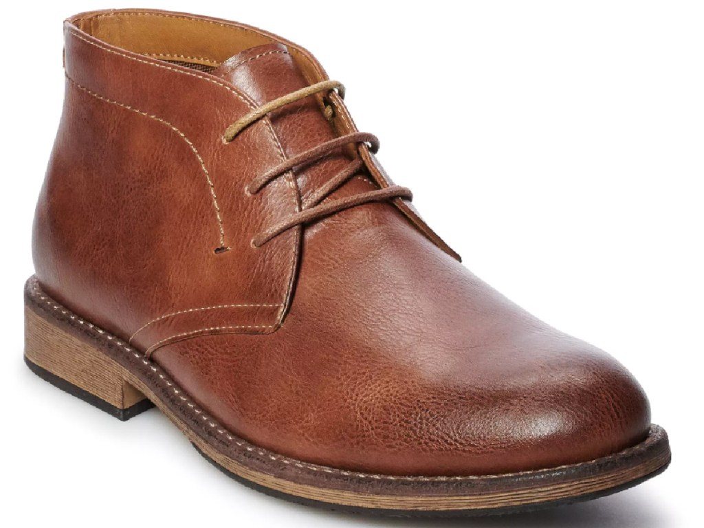 sonoma men's leather chukka boots at kohl's