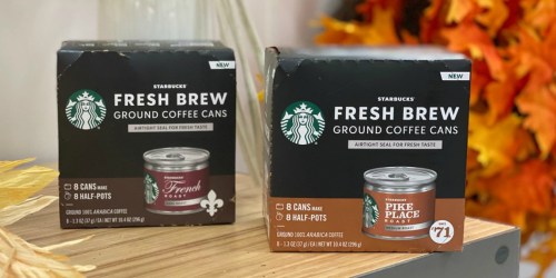 Starbucks Fresh Brew Coffee Cans 8-Count Only $2.69 After Cash Back at Target (Regularly $12)
