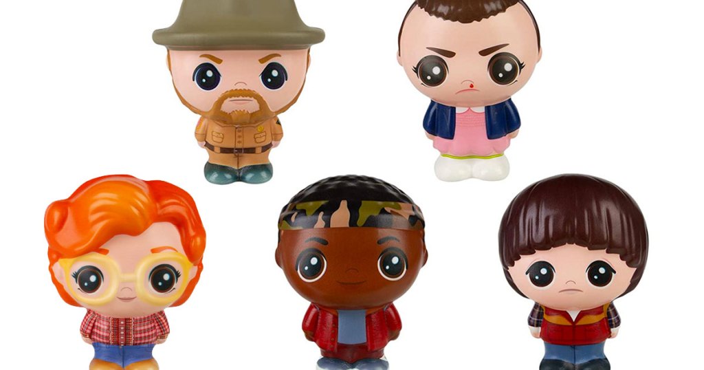 stranger things characters shaped squishable toys