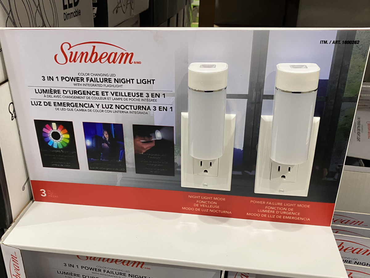 Details about   NEW* Sunbeam 3 IN 1 Power Failure Light 3PK Color Changing LED Motion Sensor 