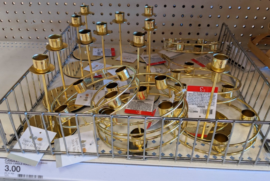 Taper Candle Stick Holder in dollar spot at Target