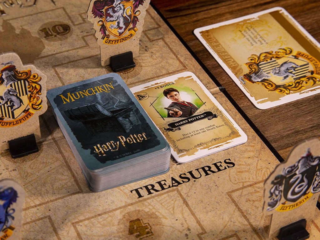 harry potter game cards and game board
