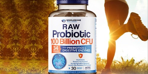 Wholesome Wellness Probiotic Supplement 30-Count Only $14.99 Shipped on Amazon (Regularly $34)