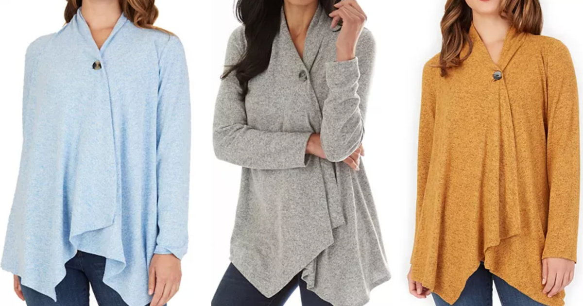 blue illusion cardigans