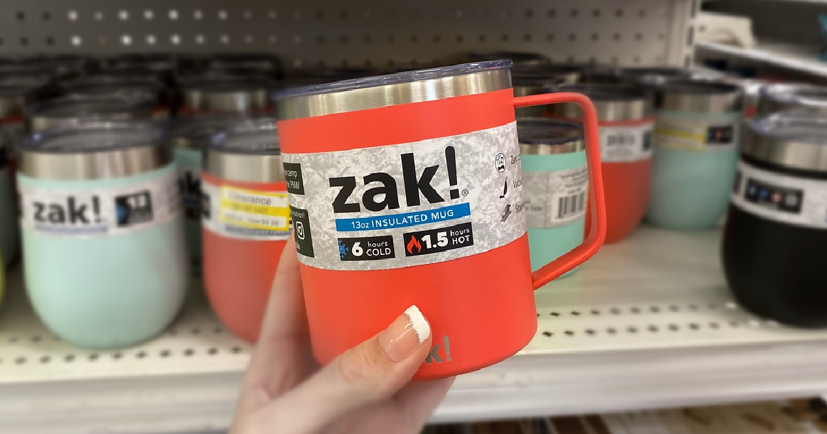 Zak! Stainless Steel Insulated Coffee Mug Tumbler Handle