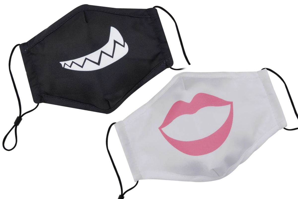 adult face masks with lips