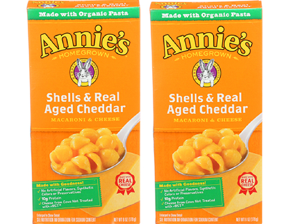 Annie's Macaroni and Cheese boxes