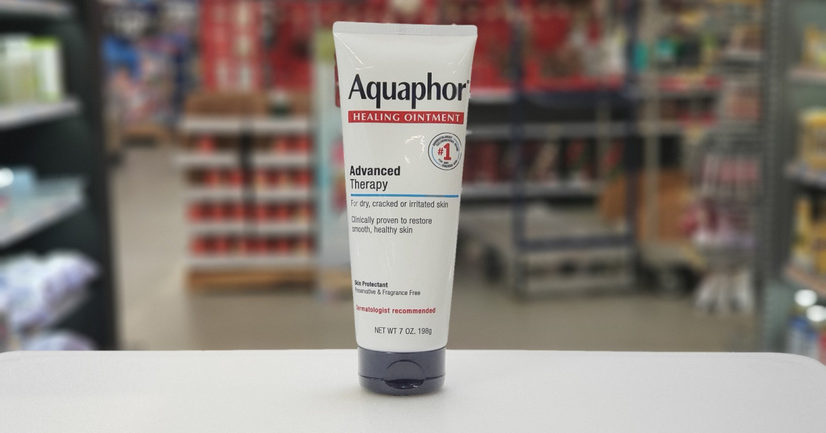 aquaphor advanced therapy single bottle on shelf