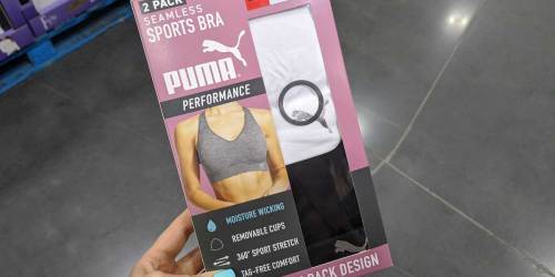 Puma Women’s Sports Bra 2-Pack Only $14.99 at Costco | Just $7.50 Each