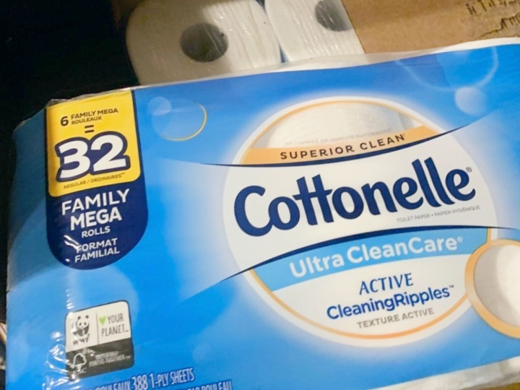 Cottonelle mega family pack of toilet paper