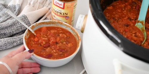 Crockpot Pumpkin Chili | Easy Fall Soup Recipe