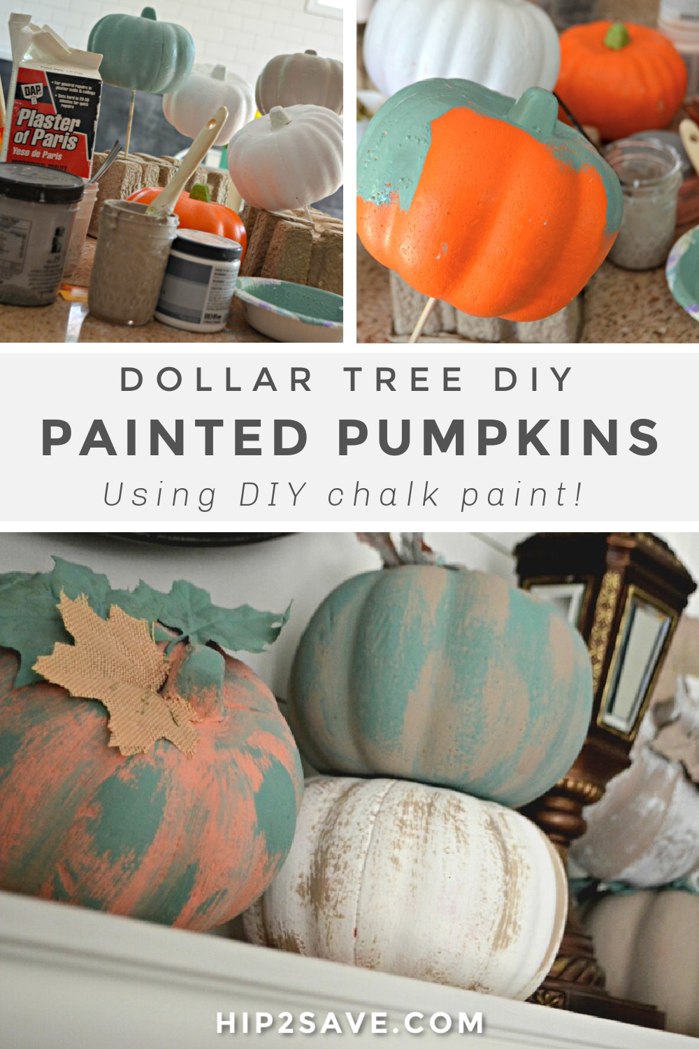 Download Free Dollar Tree Diy Make These Easy Painted Pumpkins Hip2save PSD Mockup Template