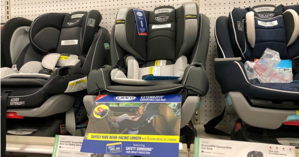 target shelf with graco extend2fit seats