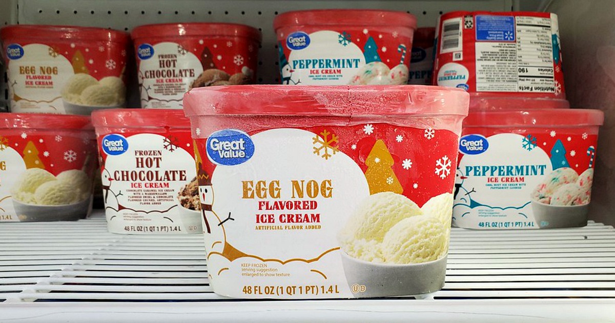 Limited Edition Great Value Holiday Ice Cream Flavors Are Already Available At Walmart 