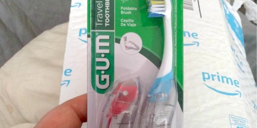 GUM Travel Toothbrush 2-Pack Only $2 Shipped on Amazon | Great Subscribe & Save Filler Item