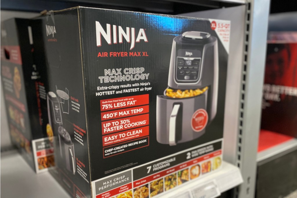 ninja air fryer on store shelf