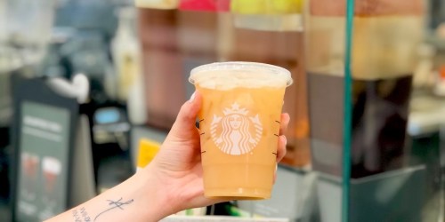 Peach Ring Gummies in a Starbucks Cup – This Secret Menu Drink is Amazing!